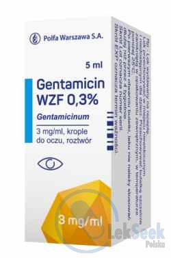 Opakowanie Gentamicin WZF 0,3%
