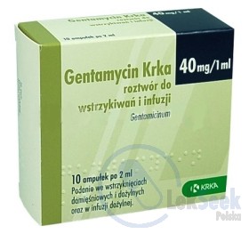 Opakowanie Gentamycin Krka