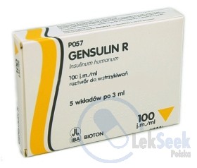 Opakowanie Gensulin R