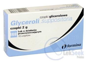 Opakowanie Czopki glicerolowe