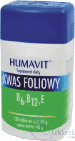 Opakowanie Humavit® Kwas foliowy wit. B6, B12, E