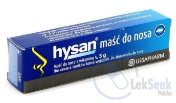 Opakowanie Hysan® maść do nosa