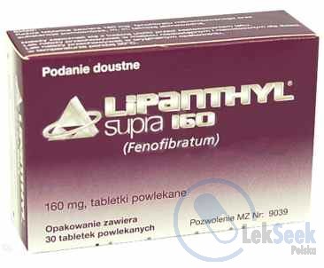 Opakowanie Lipanthyl® Supra 160