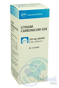 Opakowanie Lithium carbonicum GSK