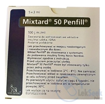 Opakowanie Mixtard® 50 Penfill®