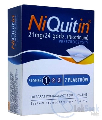 Opakowanie NiQuitin® Przezroczysty