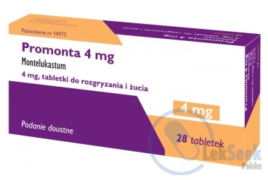 Opakowanie Promonta 4 mg; -5 mg; -10 mg