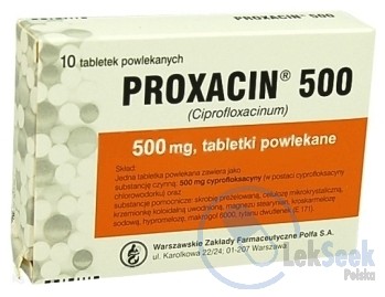 Opakowanie Proxacin 250; -500