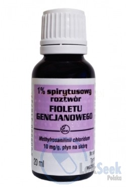 Opakowanie Spirytusowy roztwór fioletu gencjanowego 1%; -2%