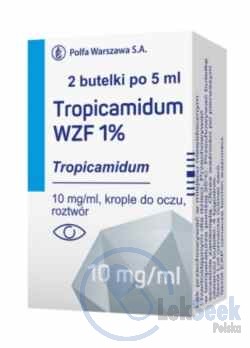 Opakowanie Tropicamidum WZF 0,5%; -1%