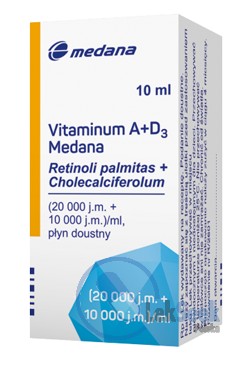 Opakowanie Vitaminum A+D3 Medana