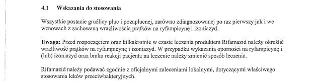 Wskazania wg ChPL