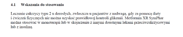 Wskazania wg ChPL